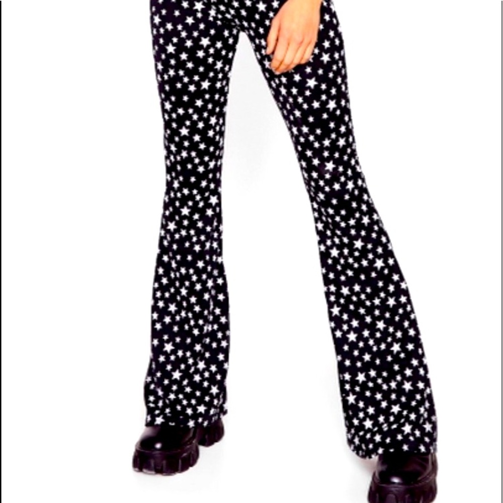 Star-ting to Bore Us High-Waisted Flare Pants